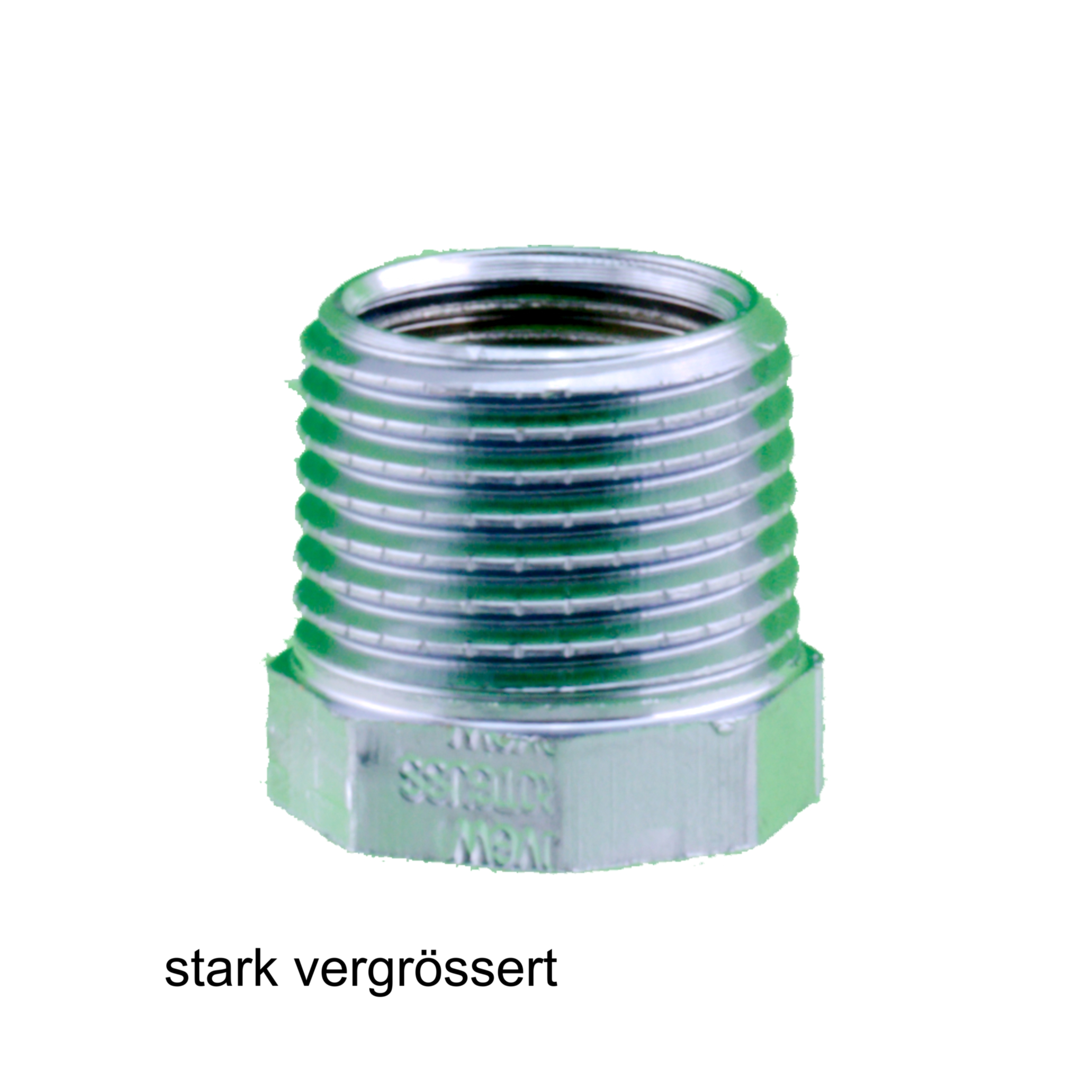 Messing Reduzierstück  verchromt 1/2"x3/8"  Nr. 3241