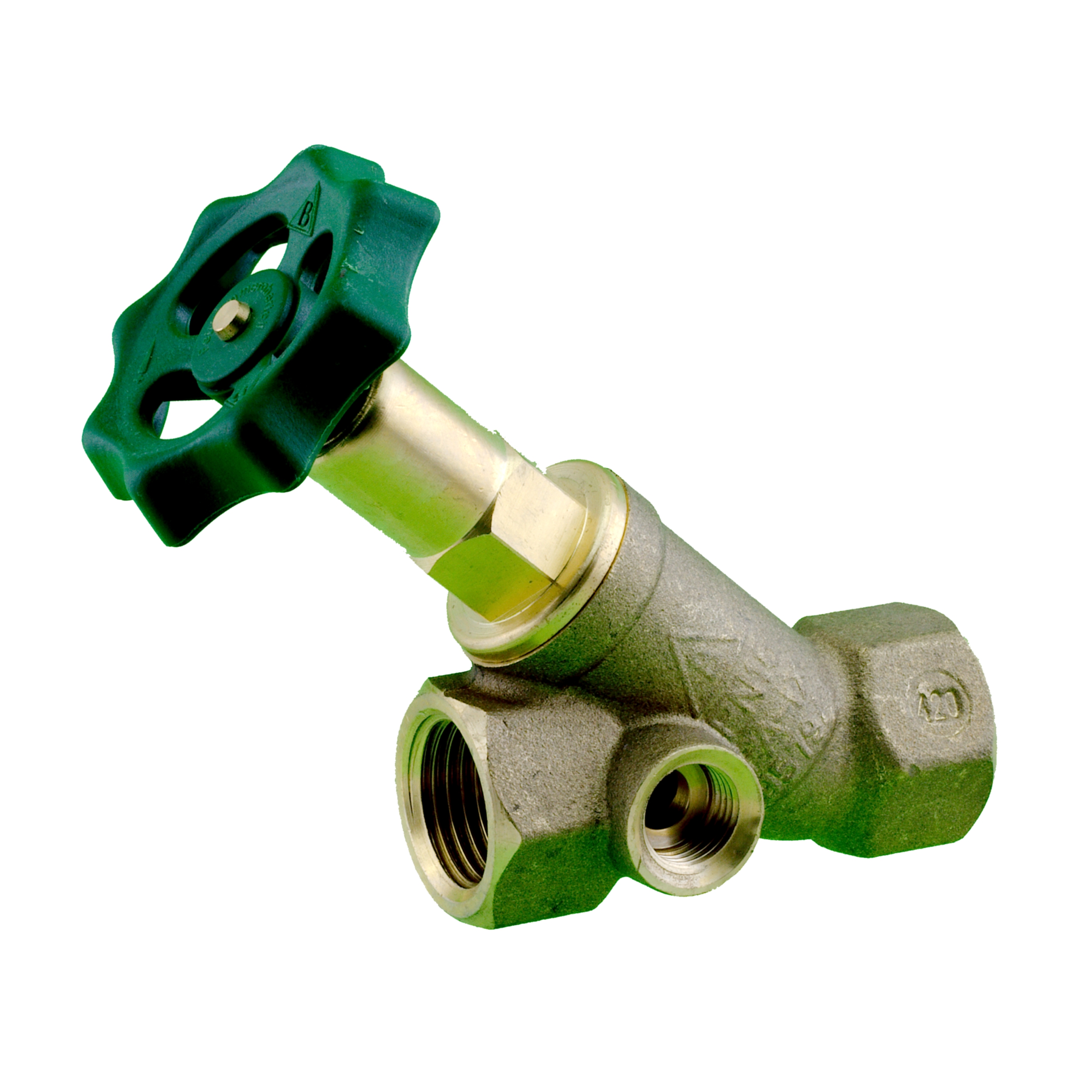 Freistromventil  3/4" m. Entleerung m. aufsteigender Spindel