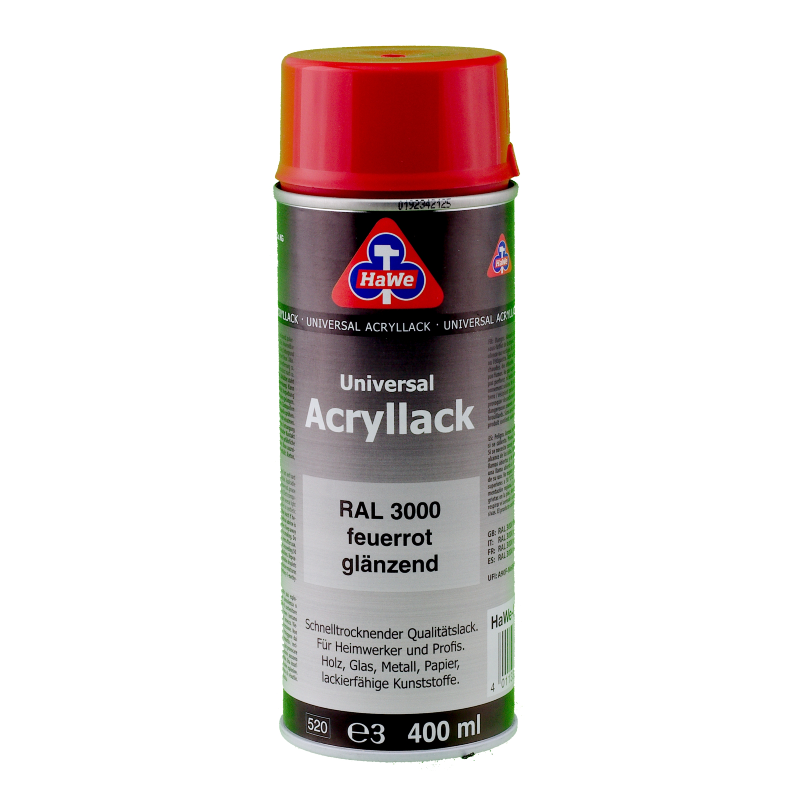 Sprühlack / Acryllack feuerrot RAL 3000 glänzend