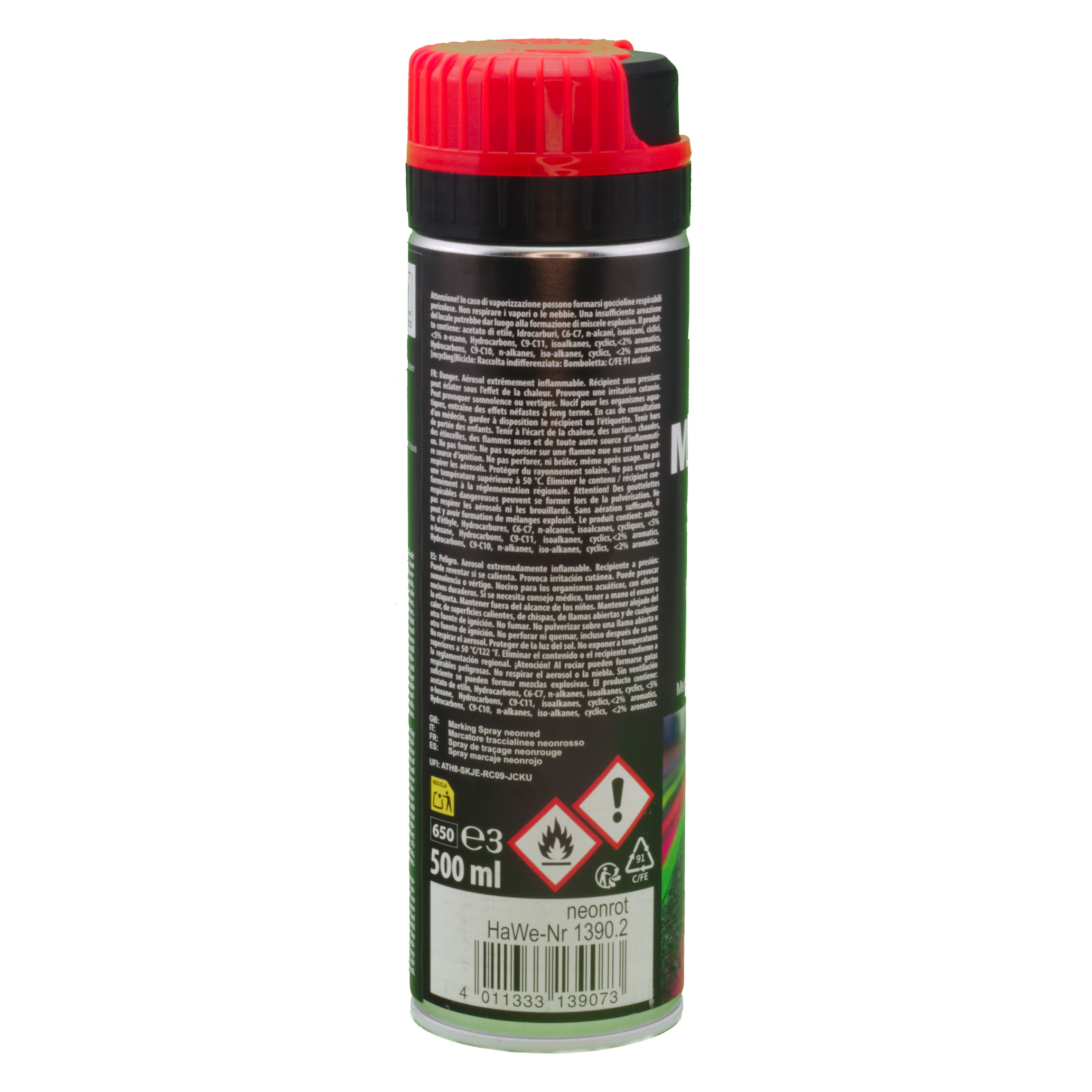 Markierspray neonrot  500 ml