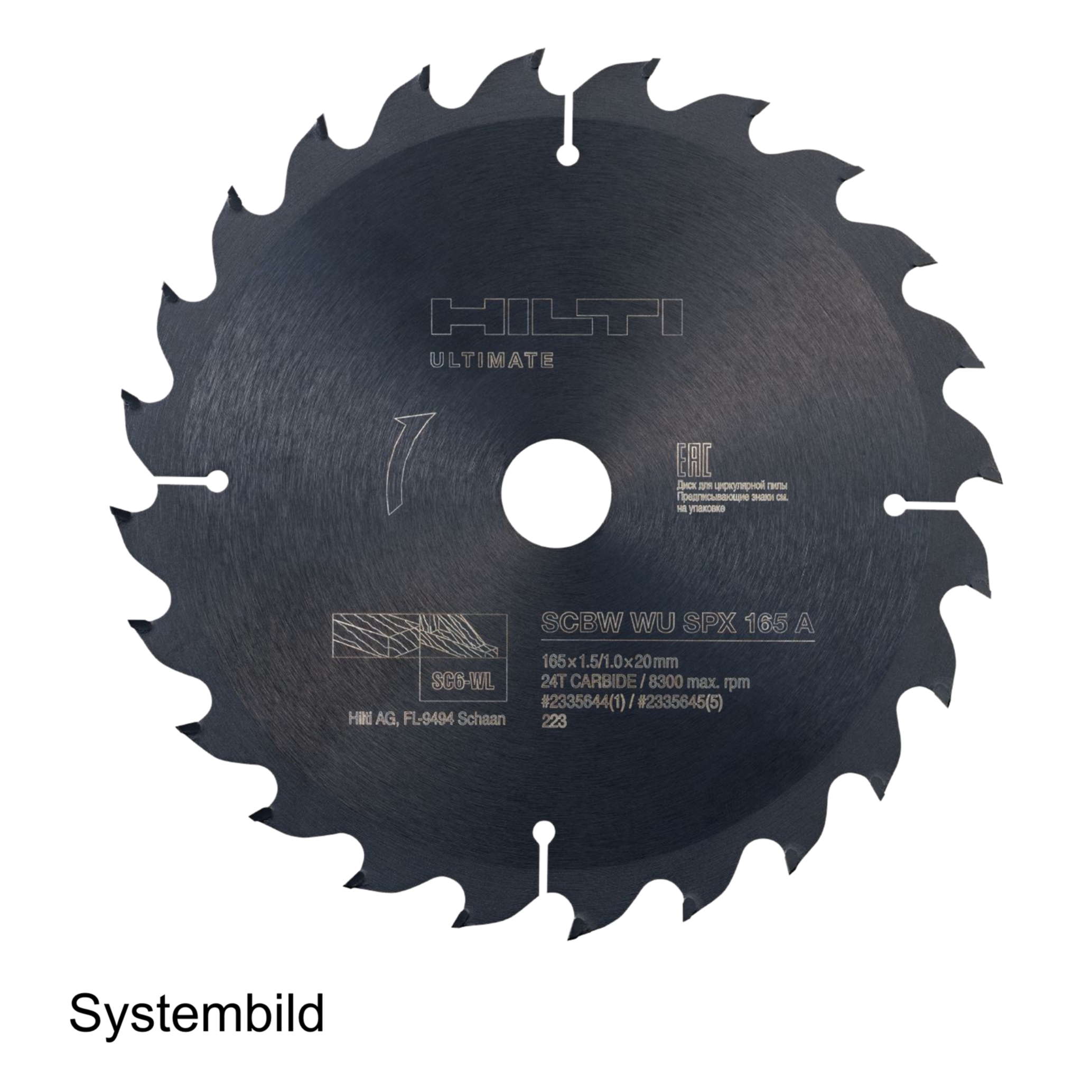 Hilti Kreissägeblatt SCBW WU SPX 190 A