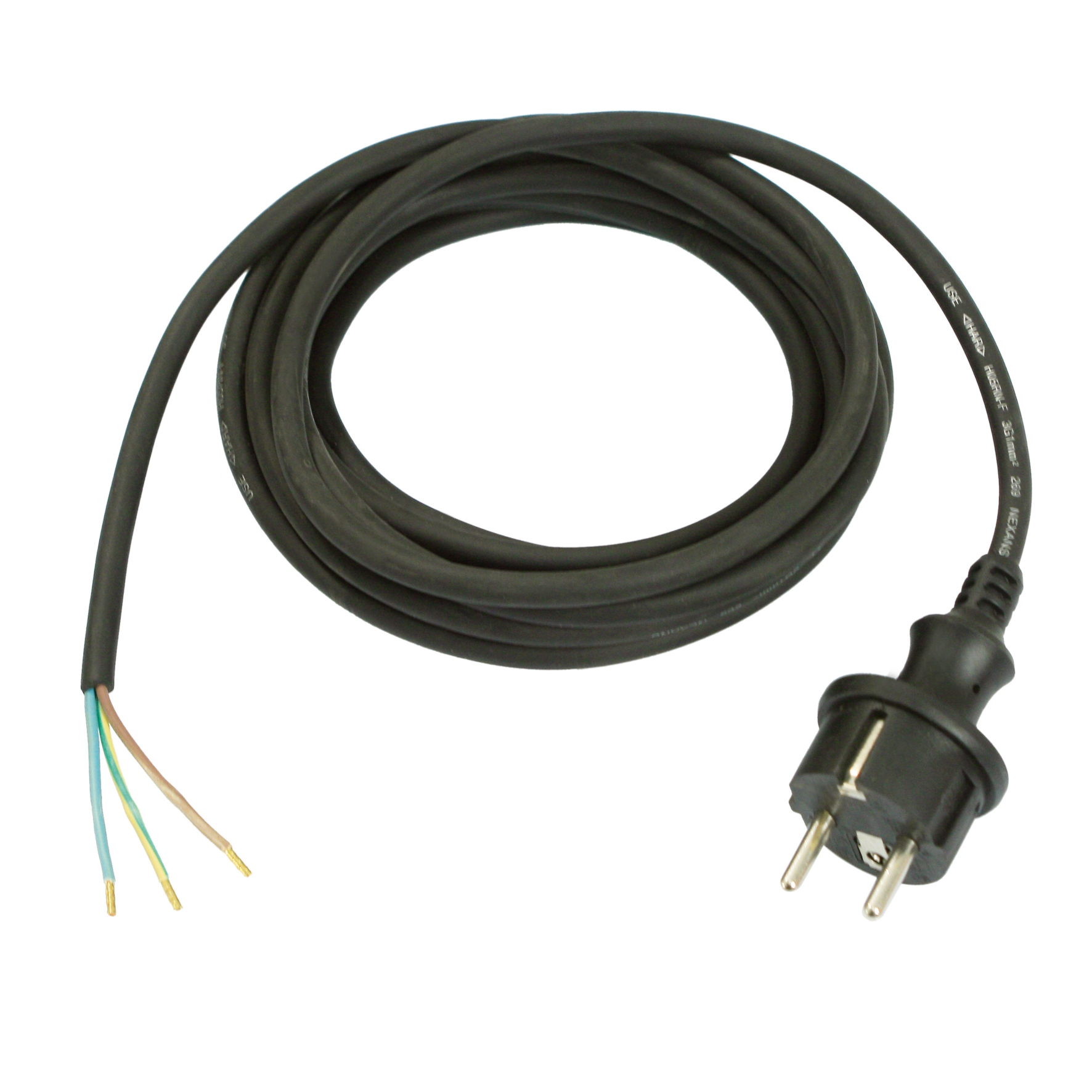 Gummi-Anschlußleitung H07RN-F 3G1,5 230V 5 m