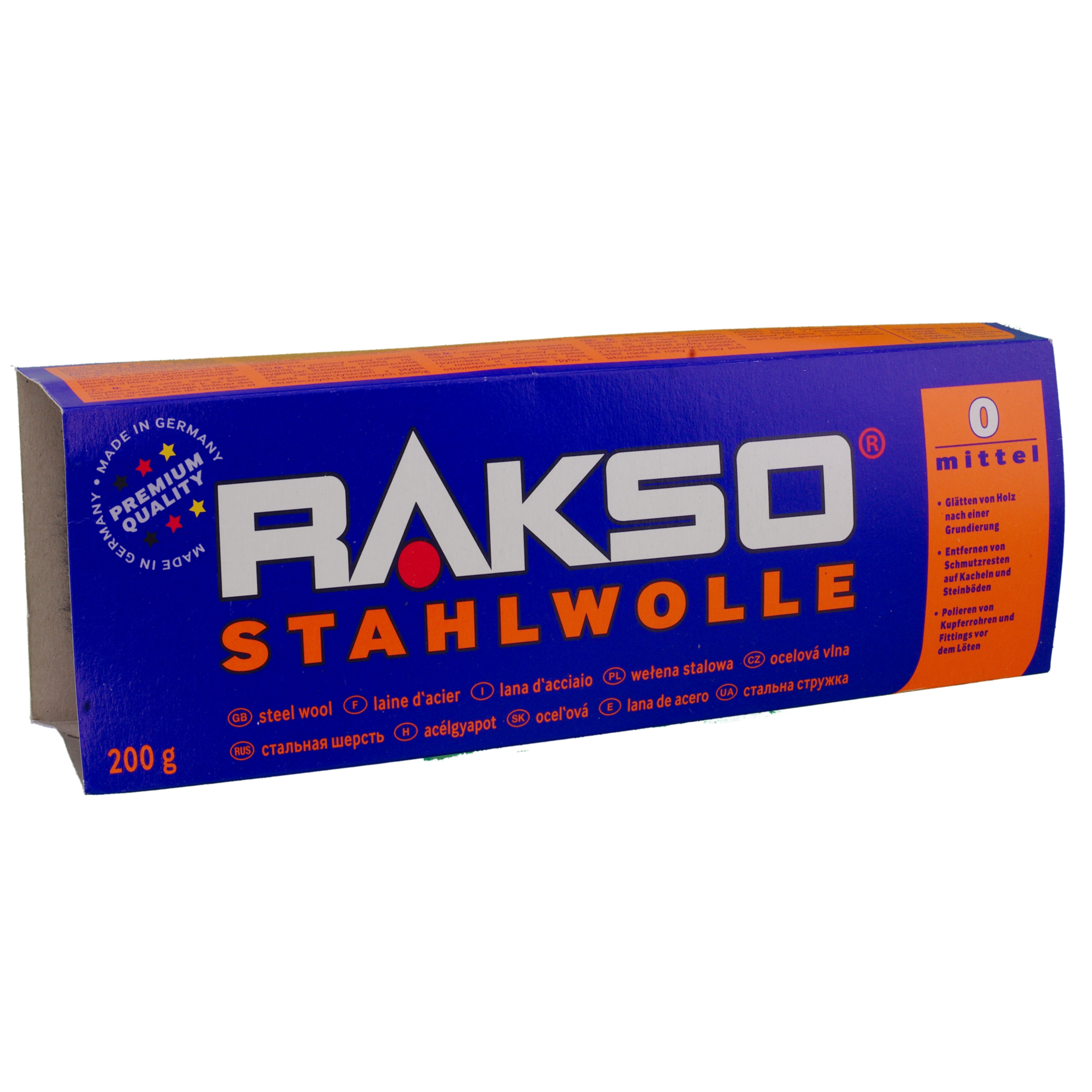 Stahlwolle Rasko 200 g fein  Sorte 0