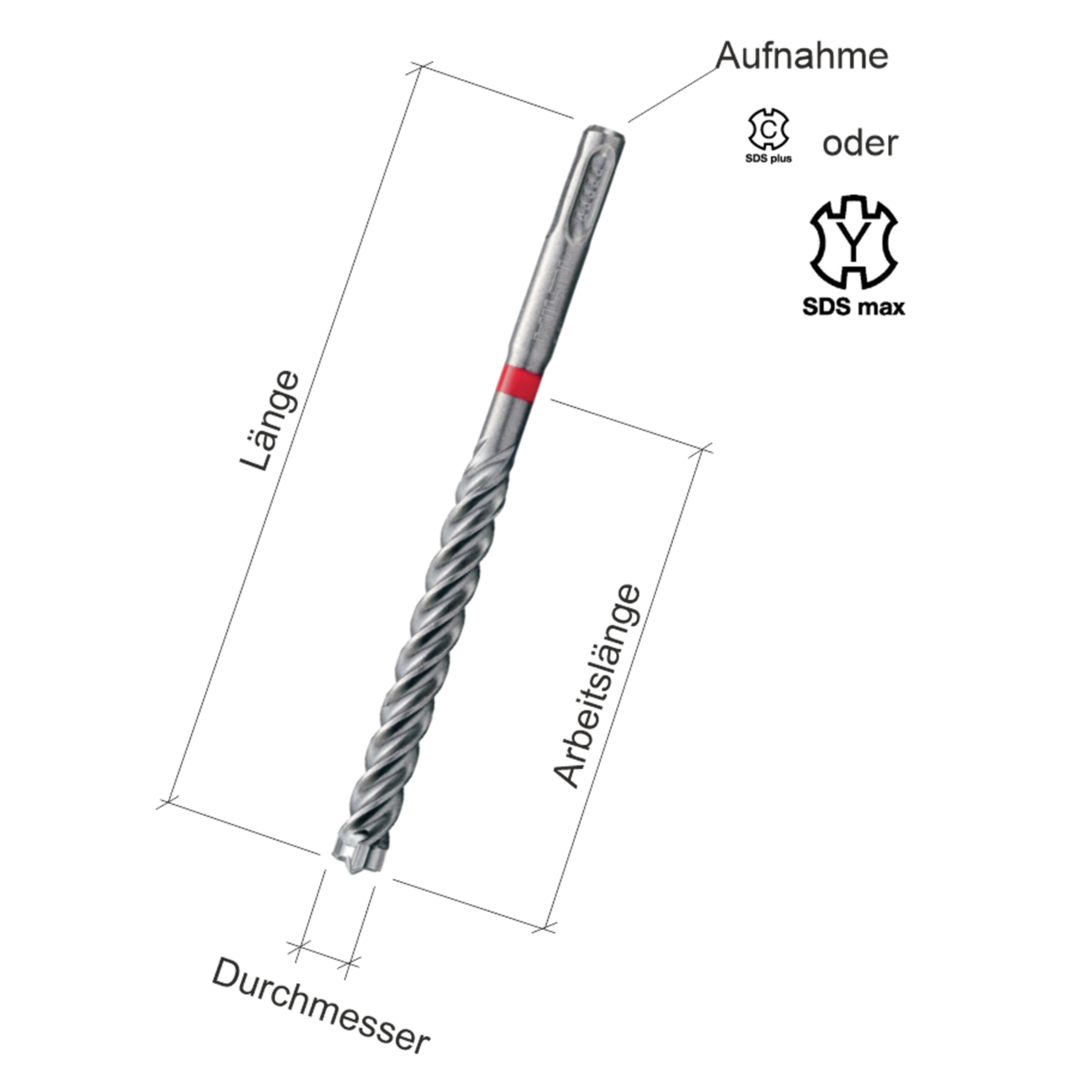 Hilti Hammerbohrer TE-CX 16/61 (SDS Plus) (metrisch)