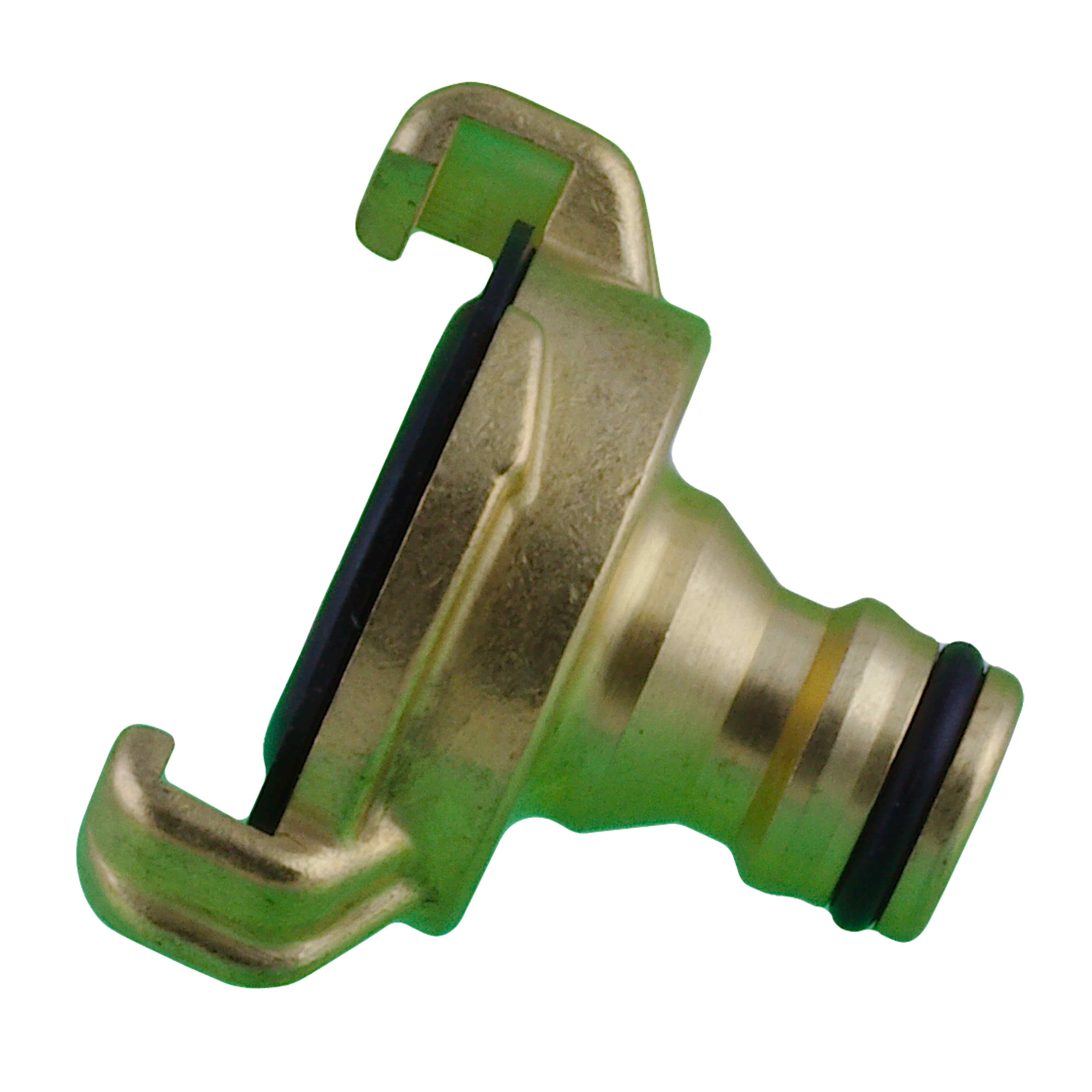 Click-Hahnstück mit Kupplung (Adapter)  messing