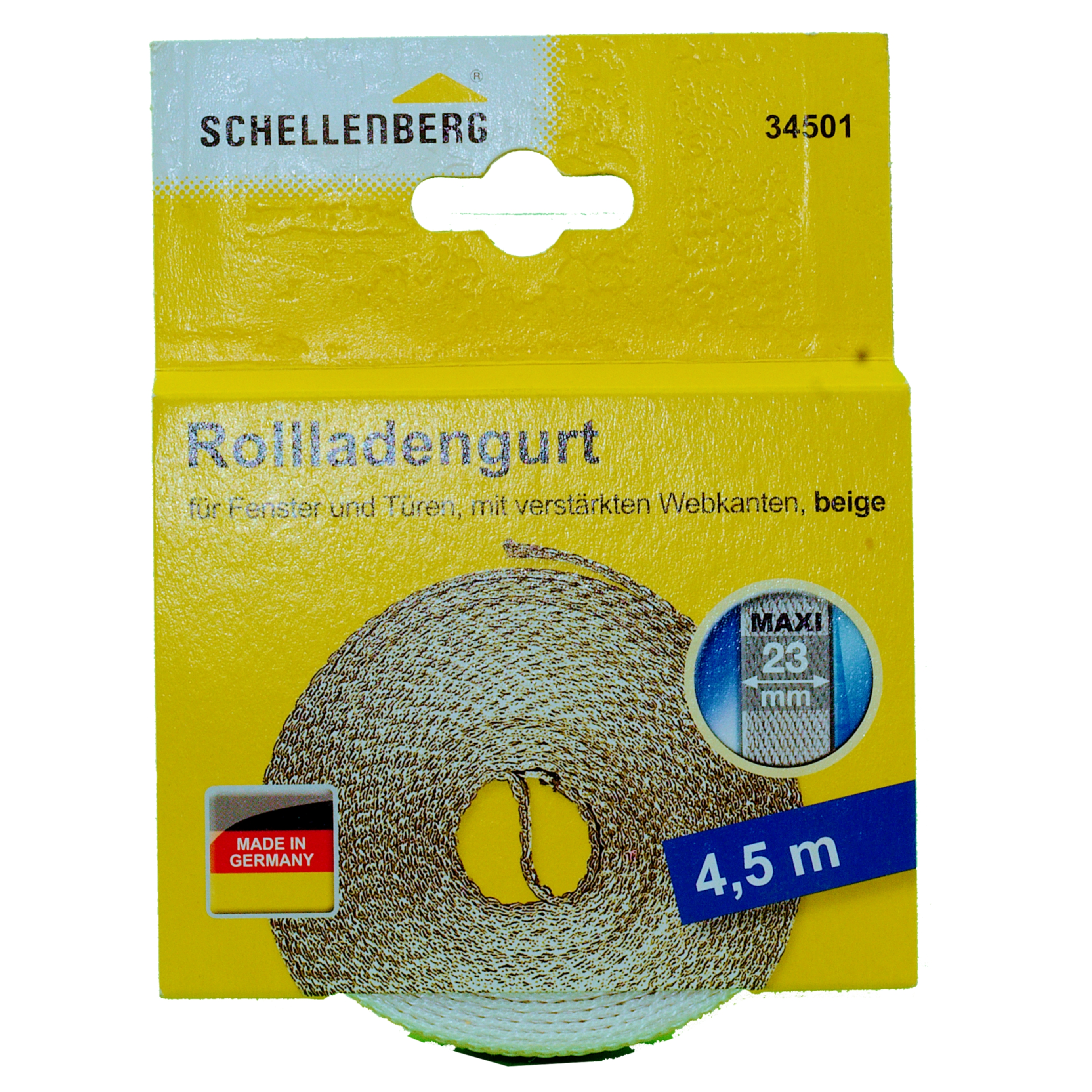 Rollladenband / Gurtband 23 mm 01 beige 4,50 m Nr. 34501