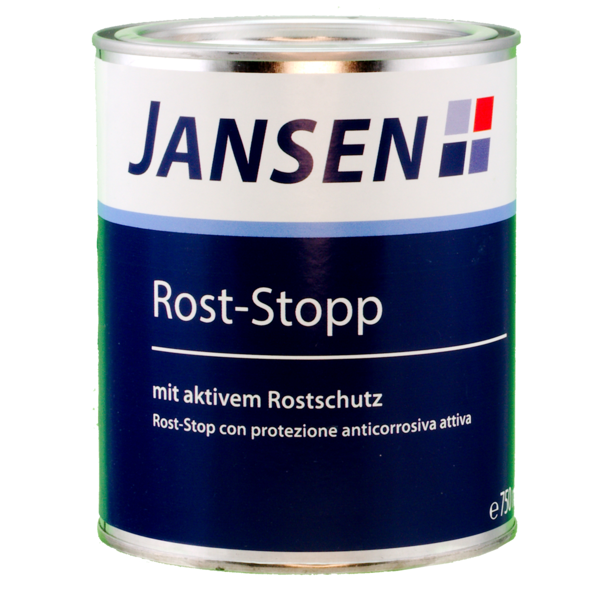 Jansen Rost-Stopp  silbergrau RAL 7001 seidenmatt  2,5 ltr.