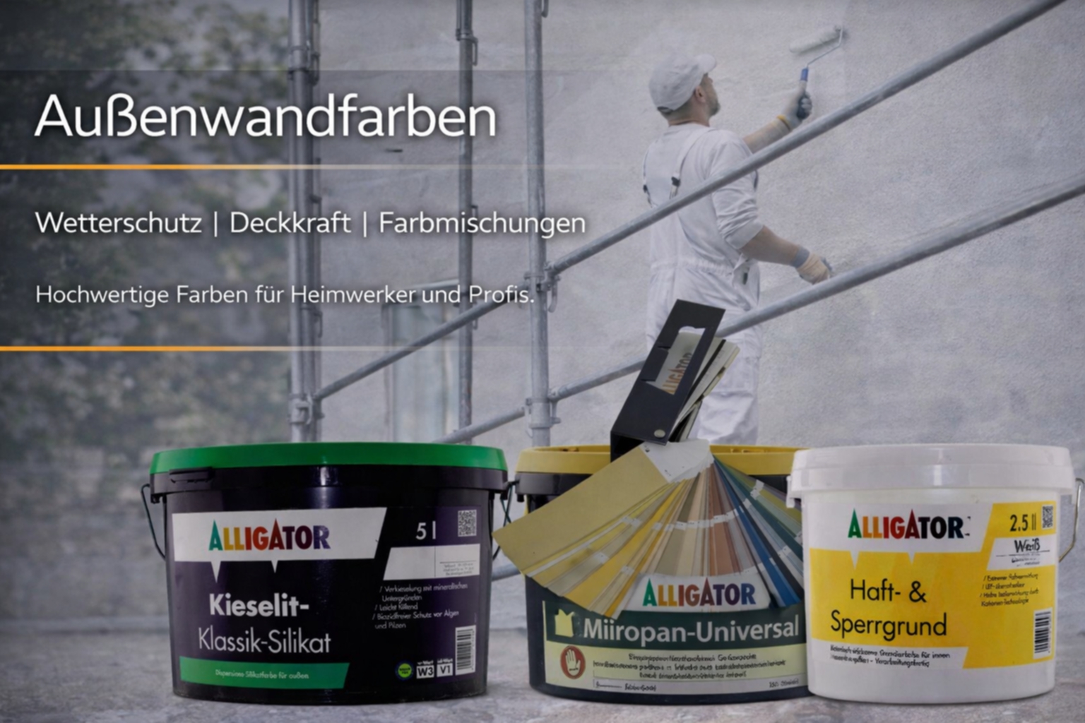 Außenwandfarben in Aktion