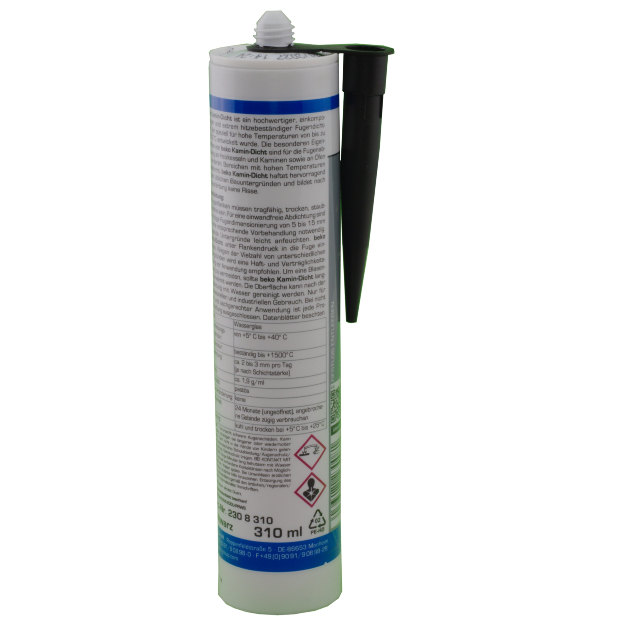 Beko Kamin-Dicht schwarz hitzebeständig  310 ml