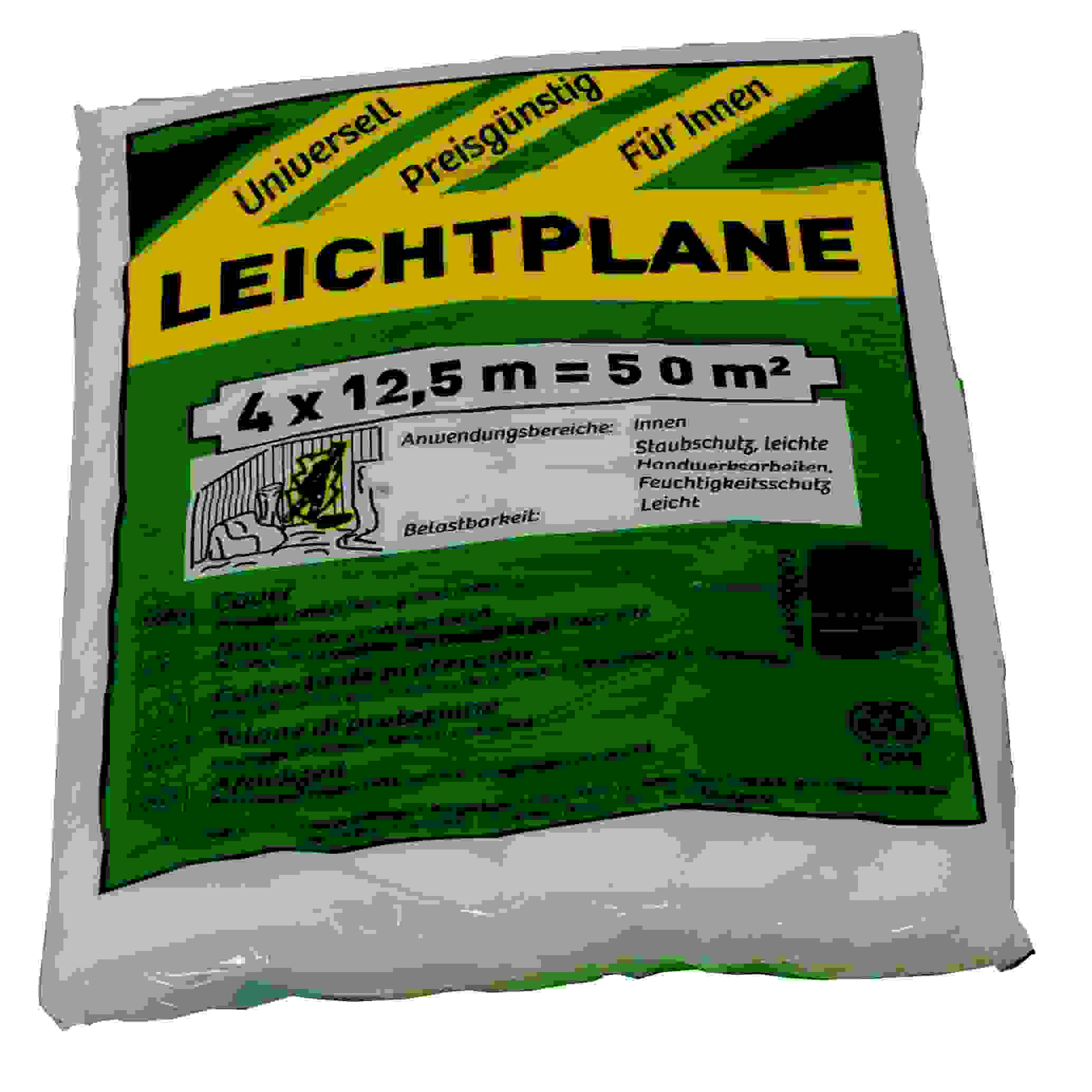 Abdeckfolie 50 qm HDPE 4x12,5 m Typ 7