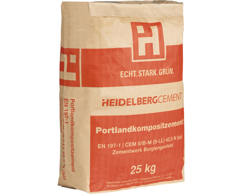 Zement Heidelberger CEM II/B-M (S-LL) 42,5 N   25 kg
