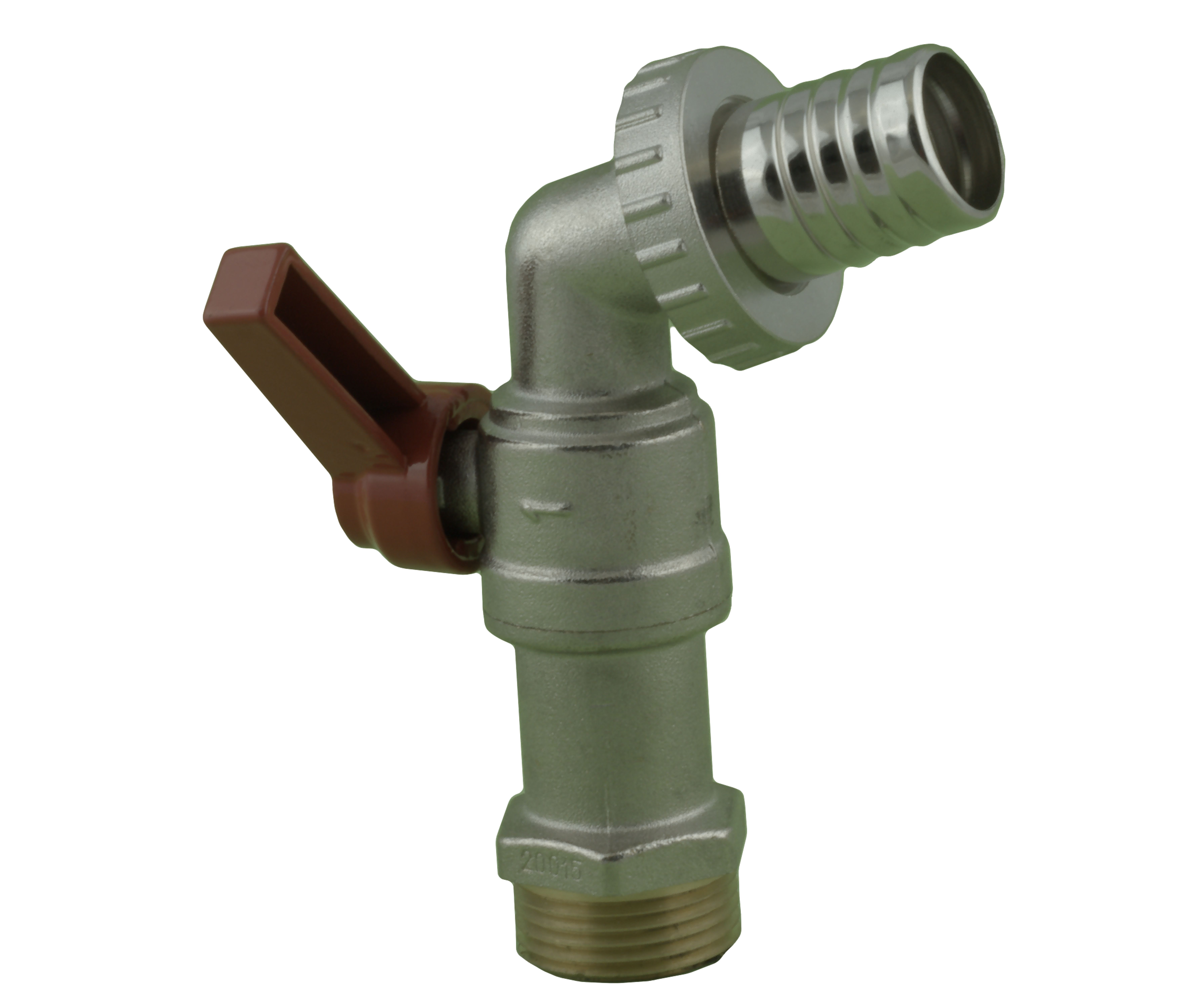 Kugelauslaufventil  1/2" matt verchromt