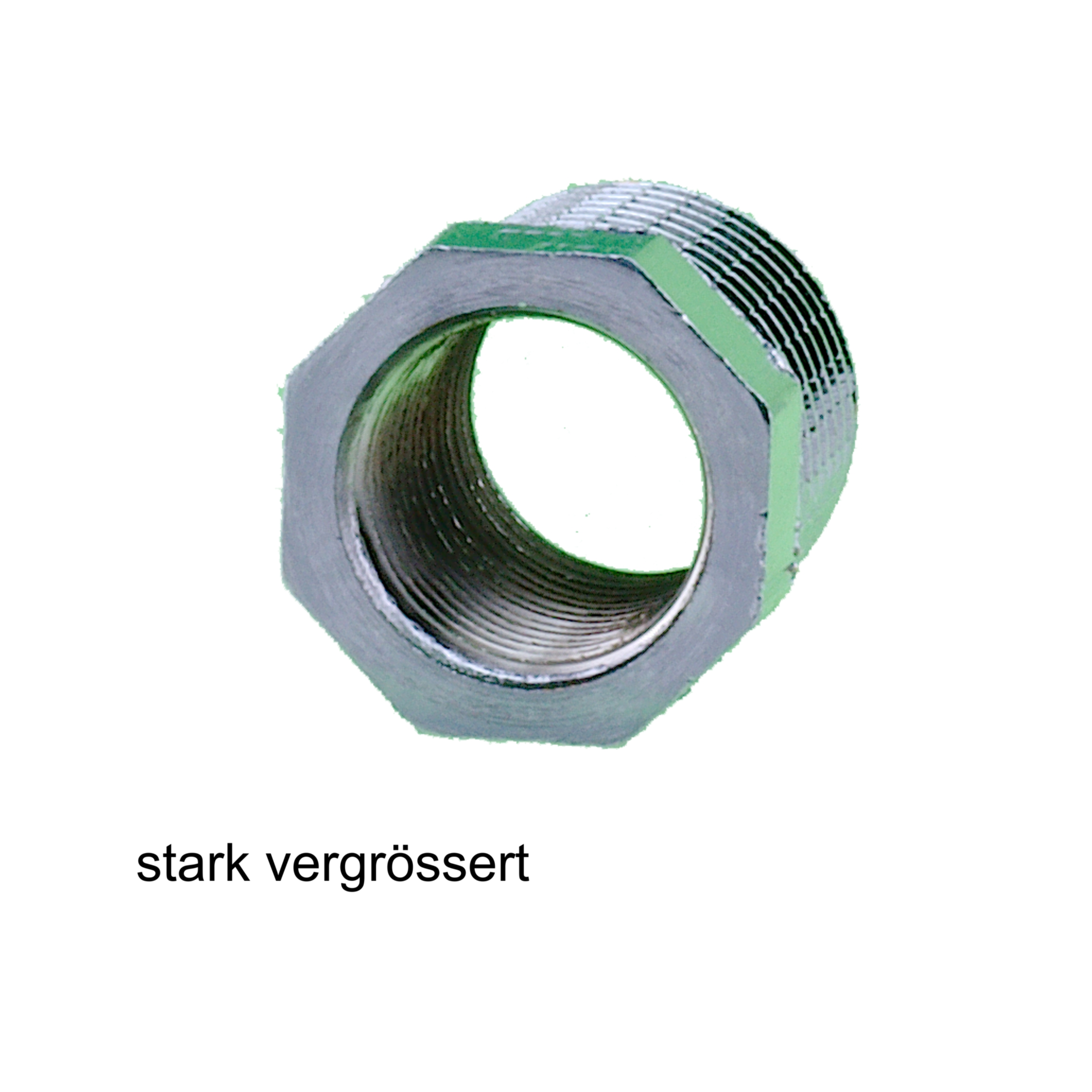 Messing Reduzierstück  verchromt 1/2"x3/8"  Nr. 3241