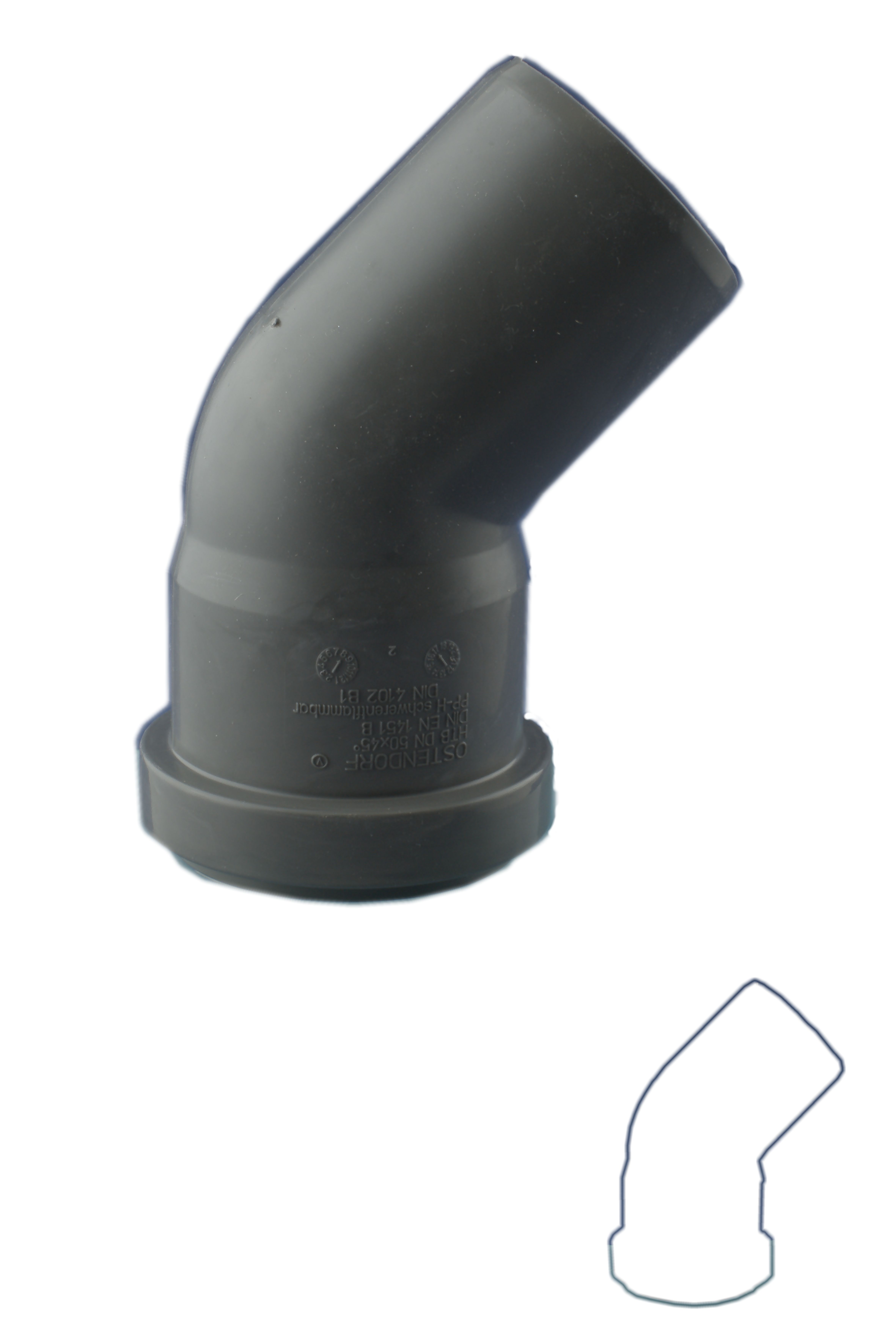 HT-Bogen DN 110 / 45°