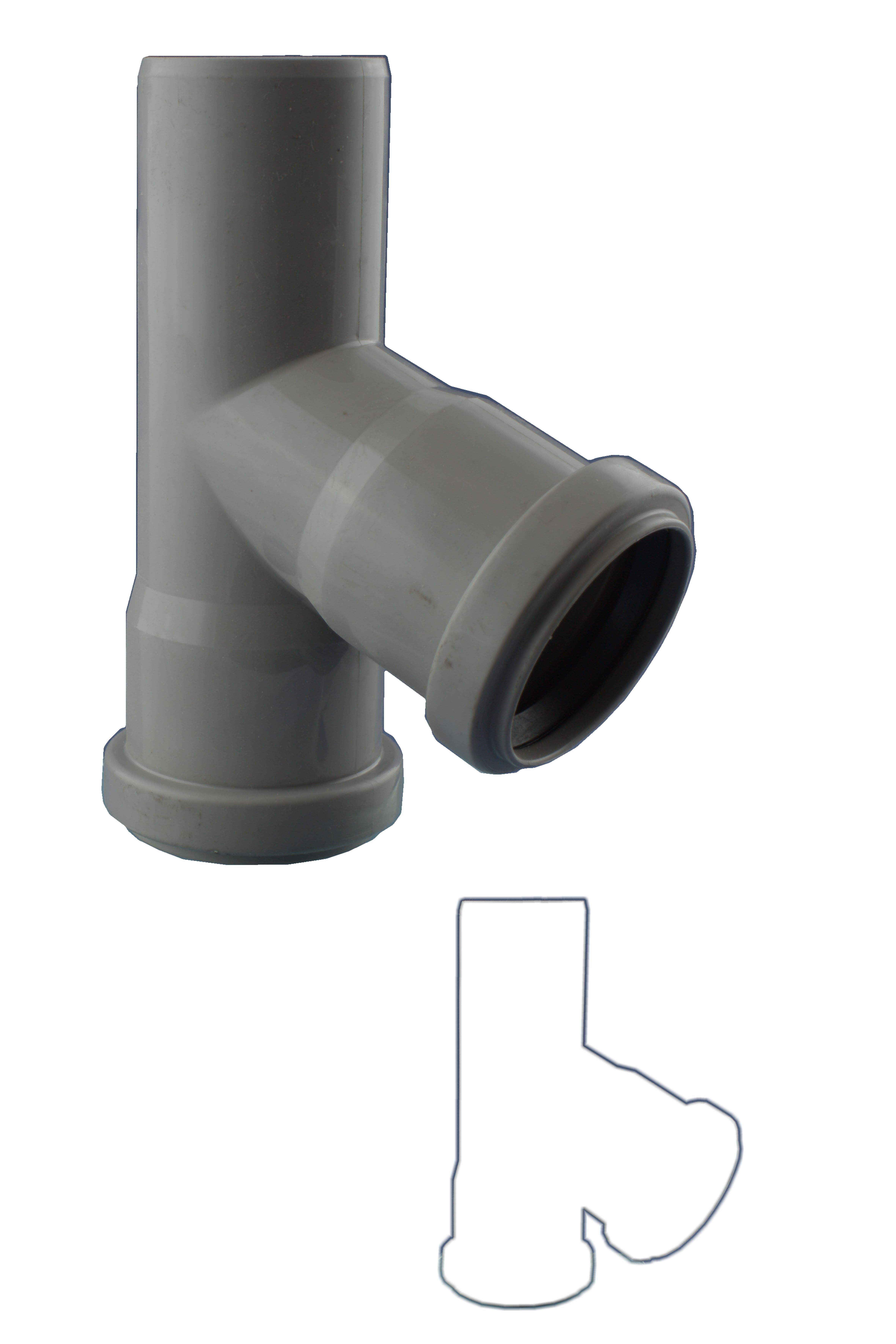 HT-Abzweig DN 50/50/67°