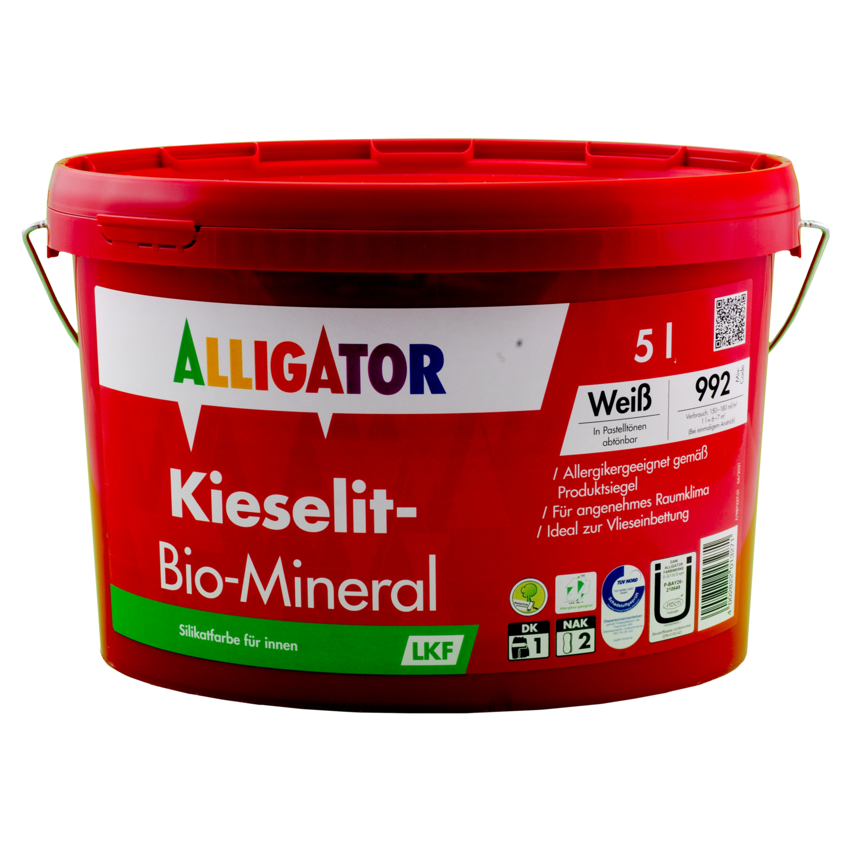 Alligator Kieselit-Bio-Mineral LKF   5,0 ltr. weiß silikat