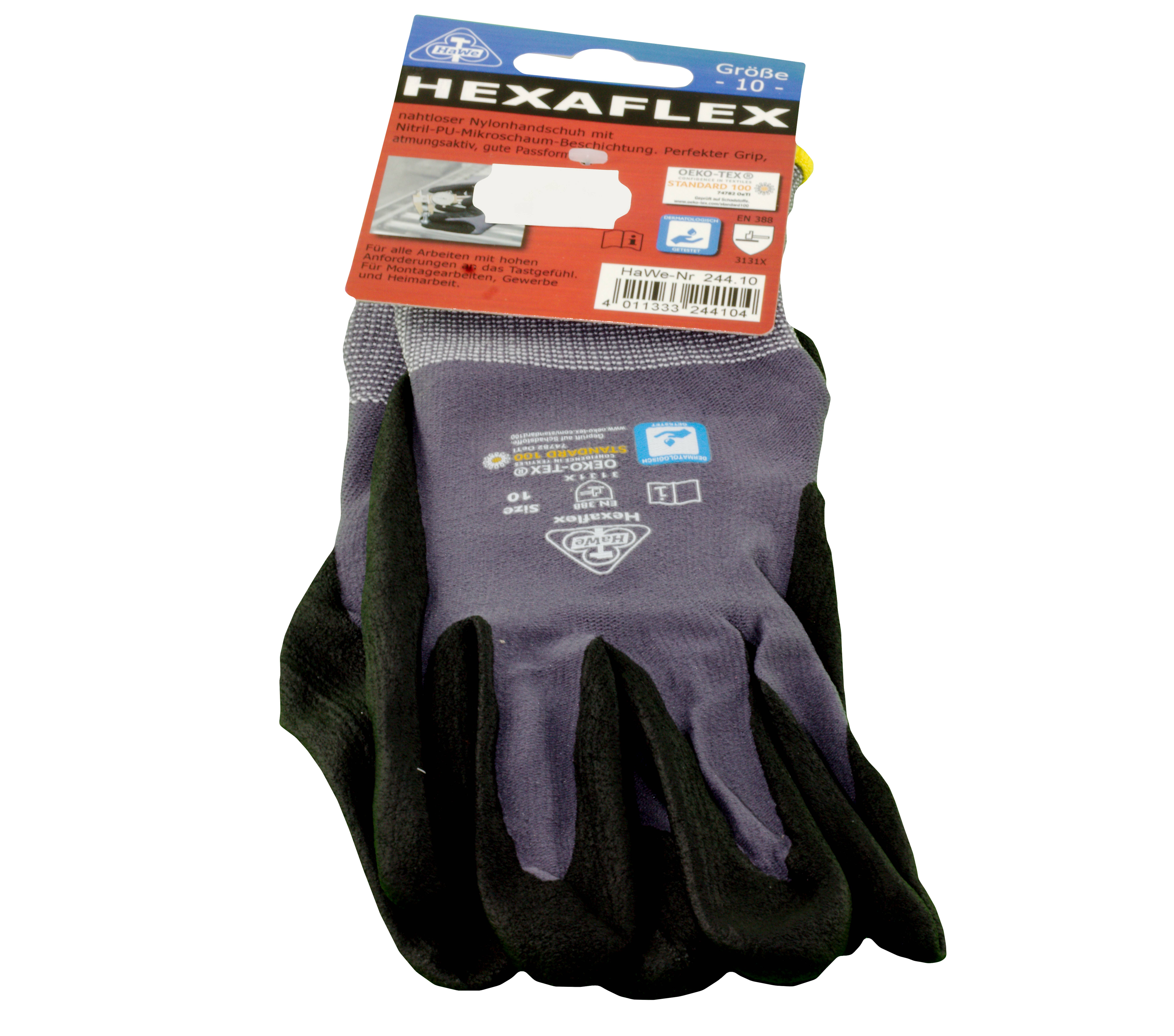 Handschuhe HEXAFLEX  Gr. 8