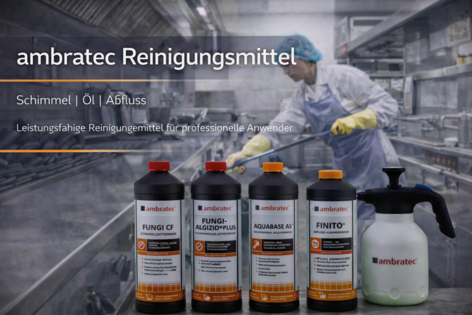 Ambratec Reinigungsmittel in der Küche