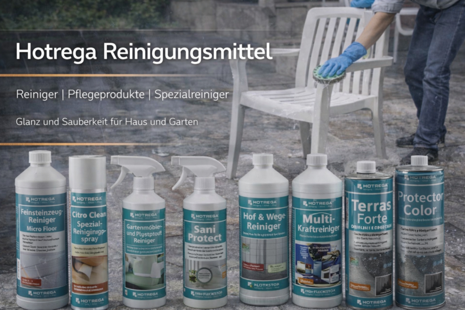 Hotrega Reinigungsmittel für Haus und Garten