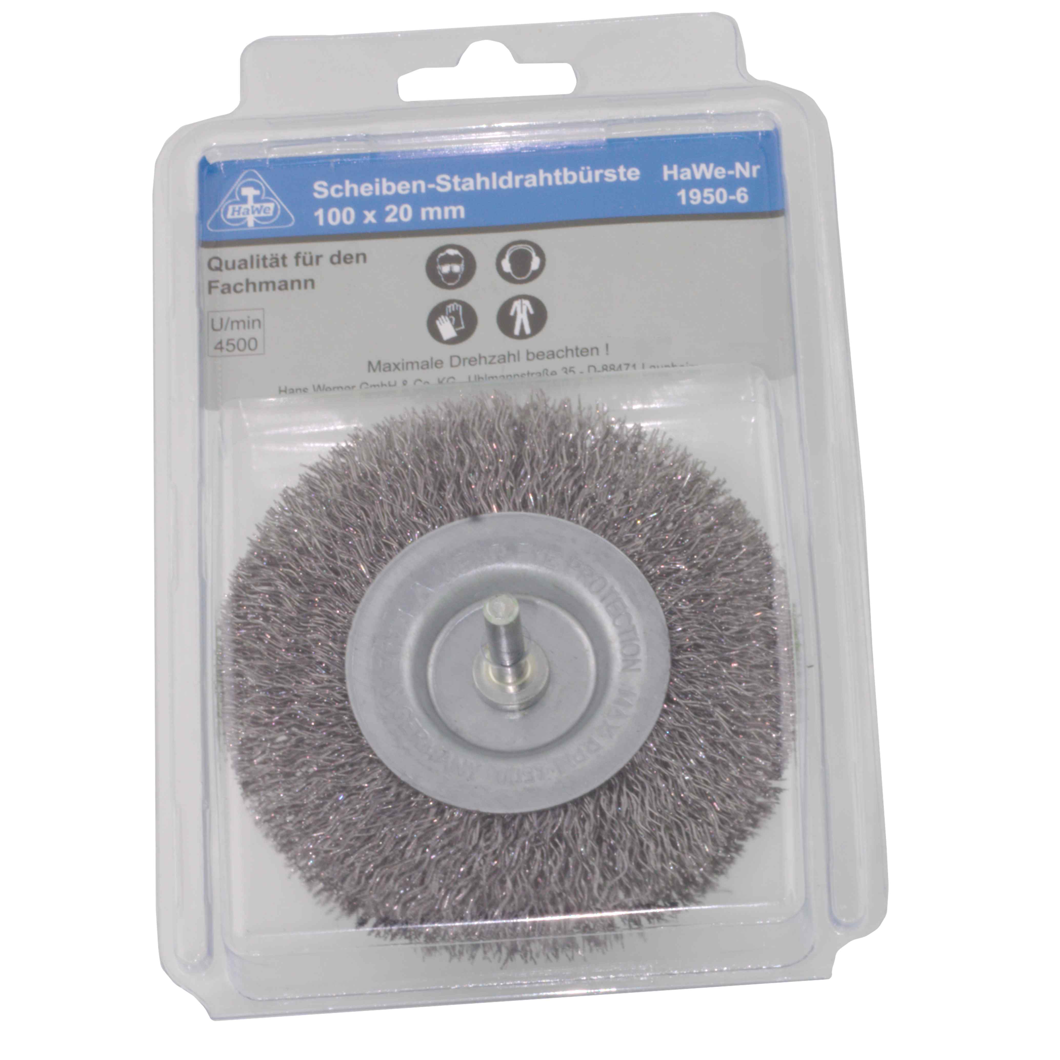 Scheiben-Stahldrahtbürste  100x20  SB