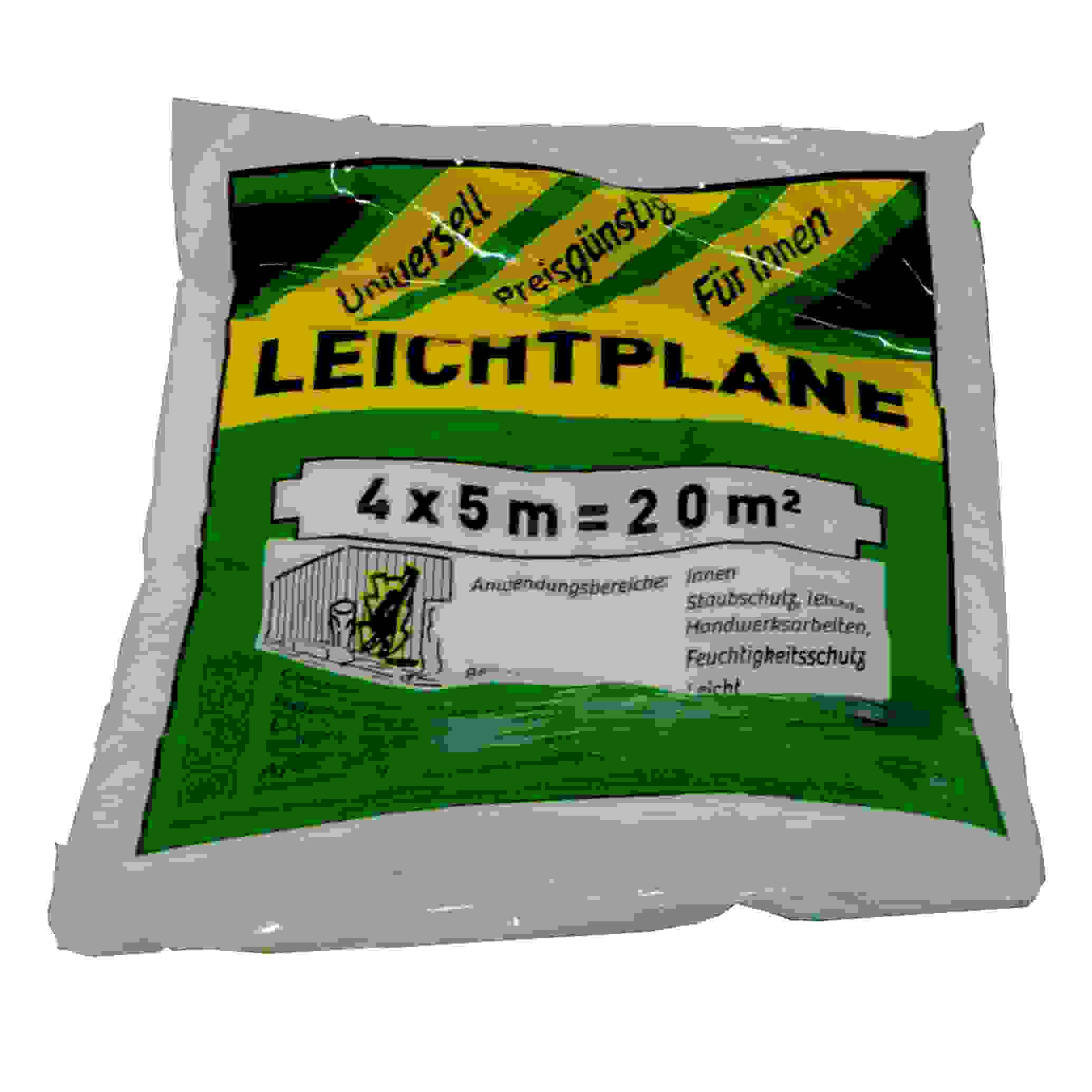 Abdeckfolie 20 qm HDPE 4x5 m; Typ 7