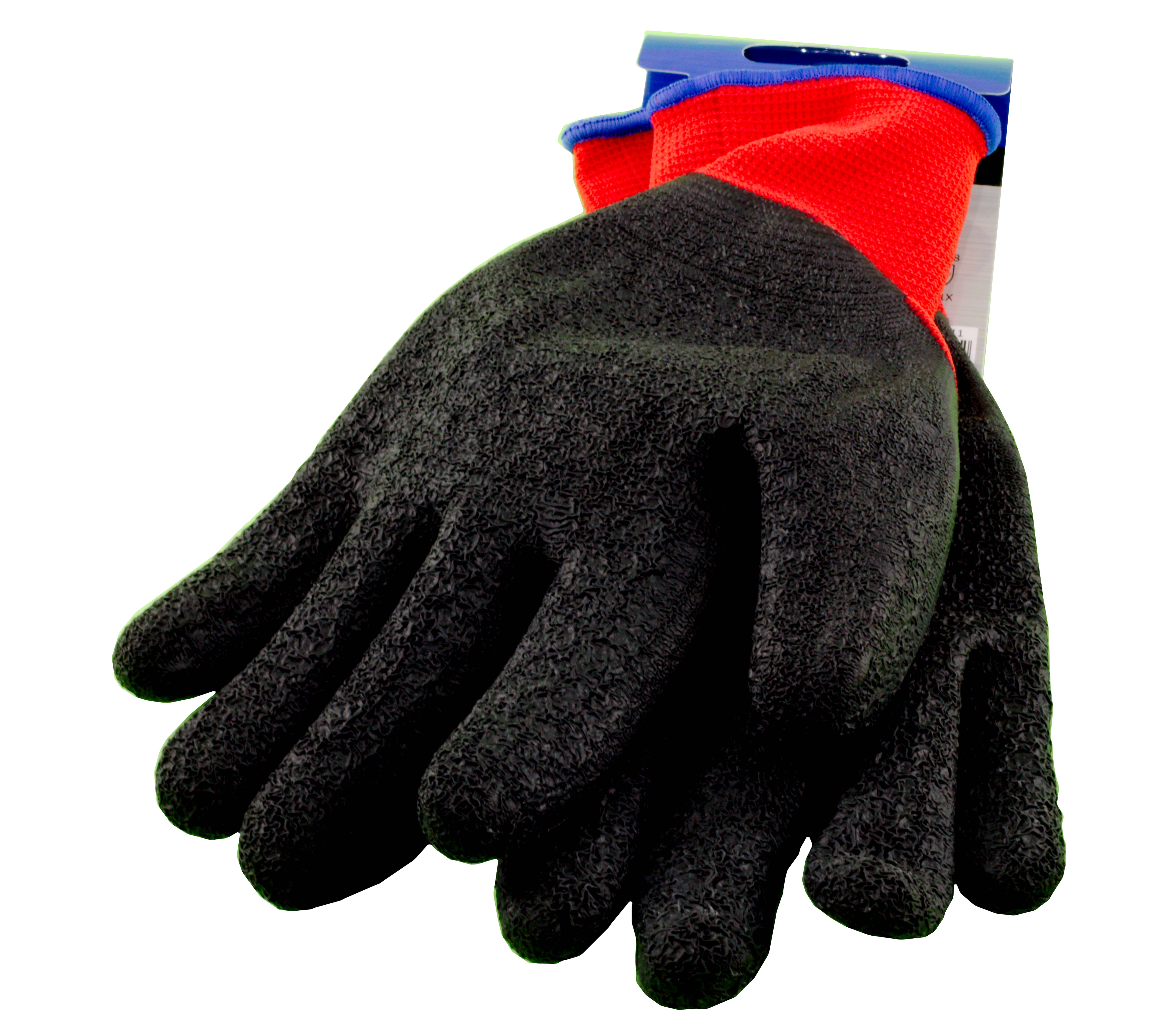 Handschuhe Nylotex rot-schwarz  Gr.  9