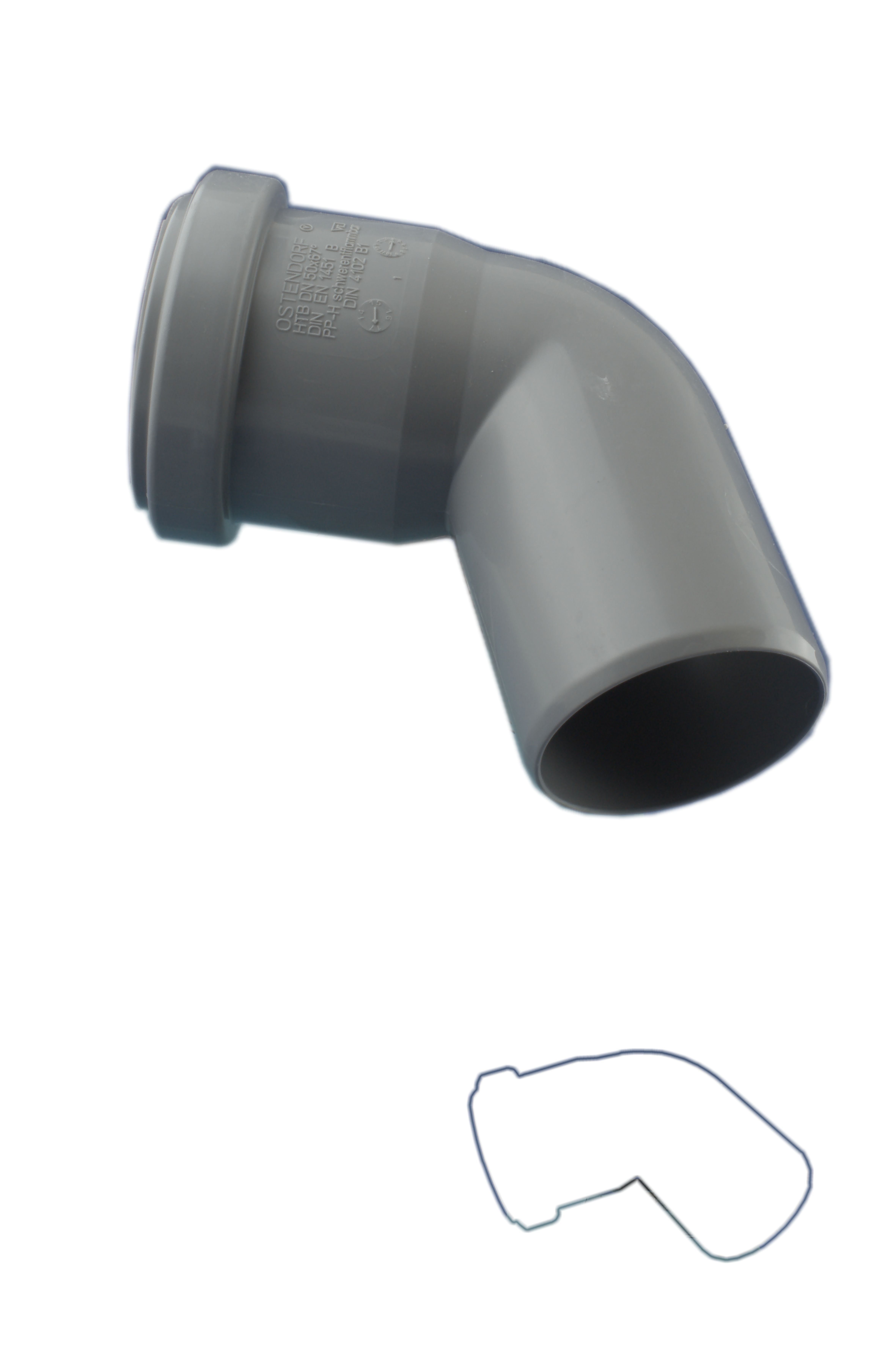 HT-Bogen  DN 75 / 67°