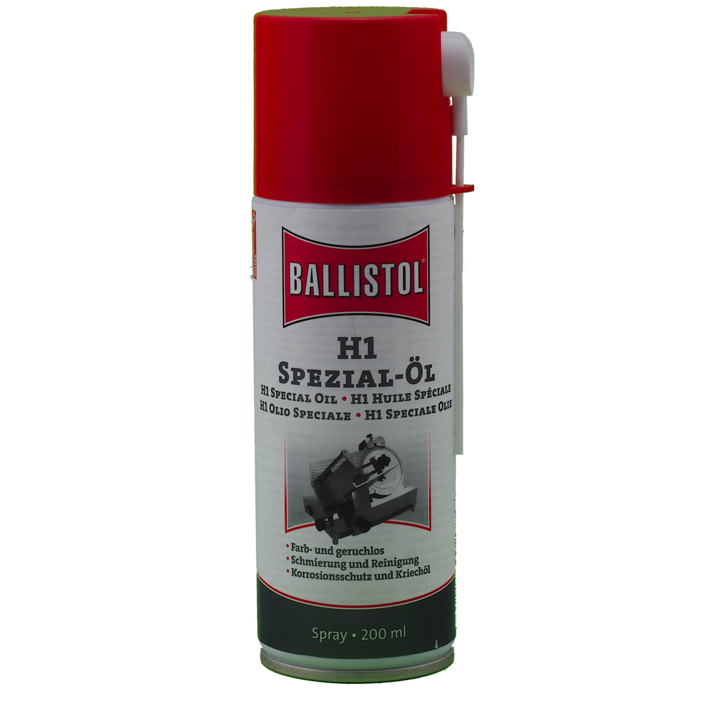 Vorderseite Ballistol Spezialöl lebensmittelecht H1 Spray 200 ml