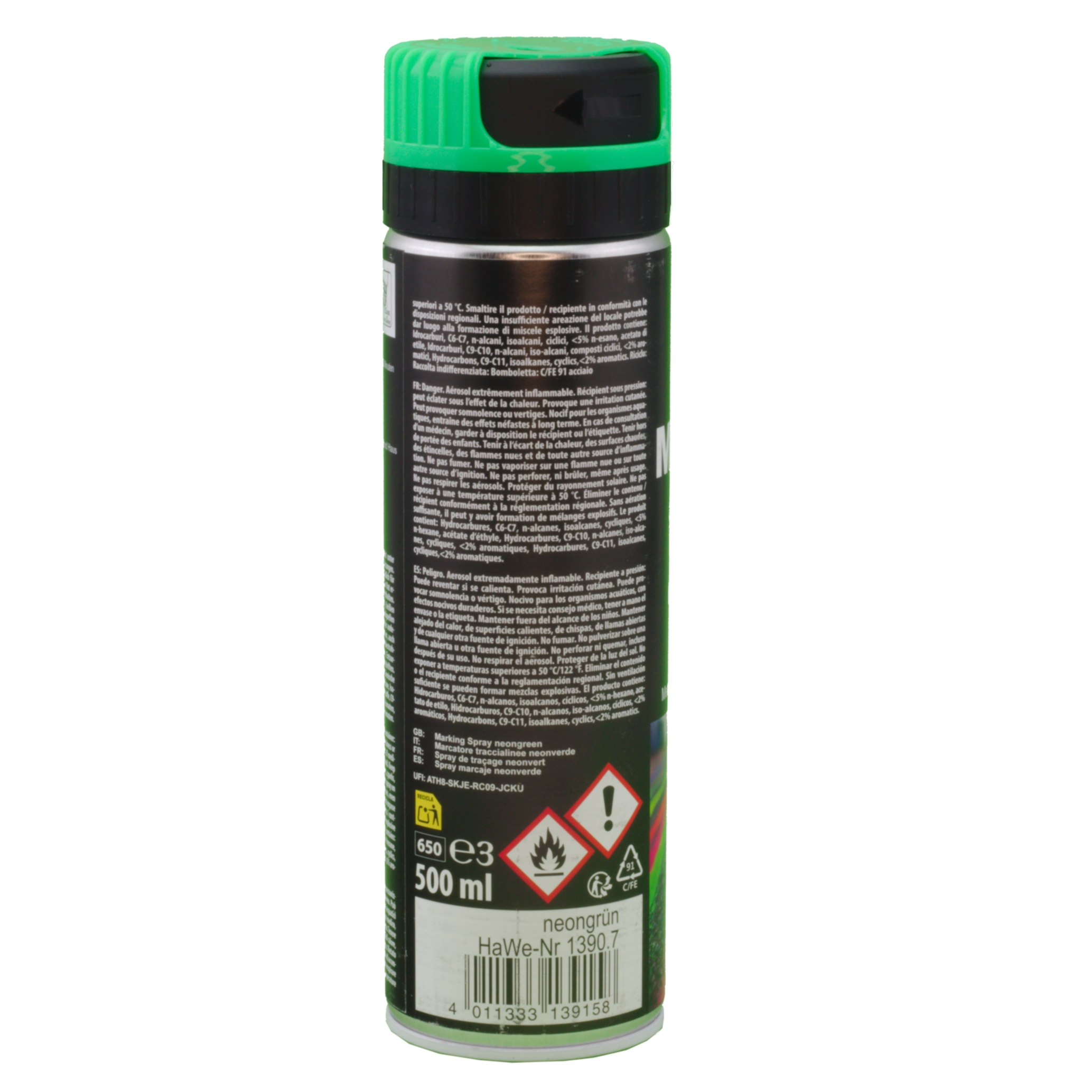 Markierspray neongrün  500 ml