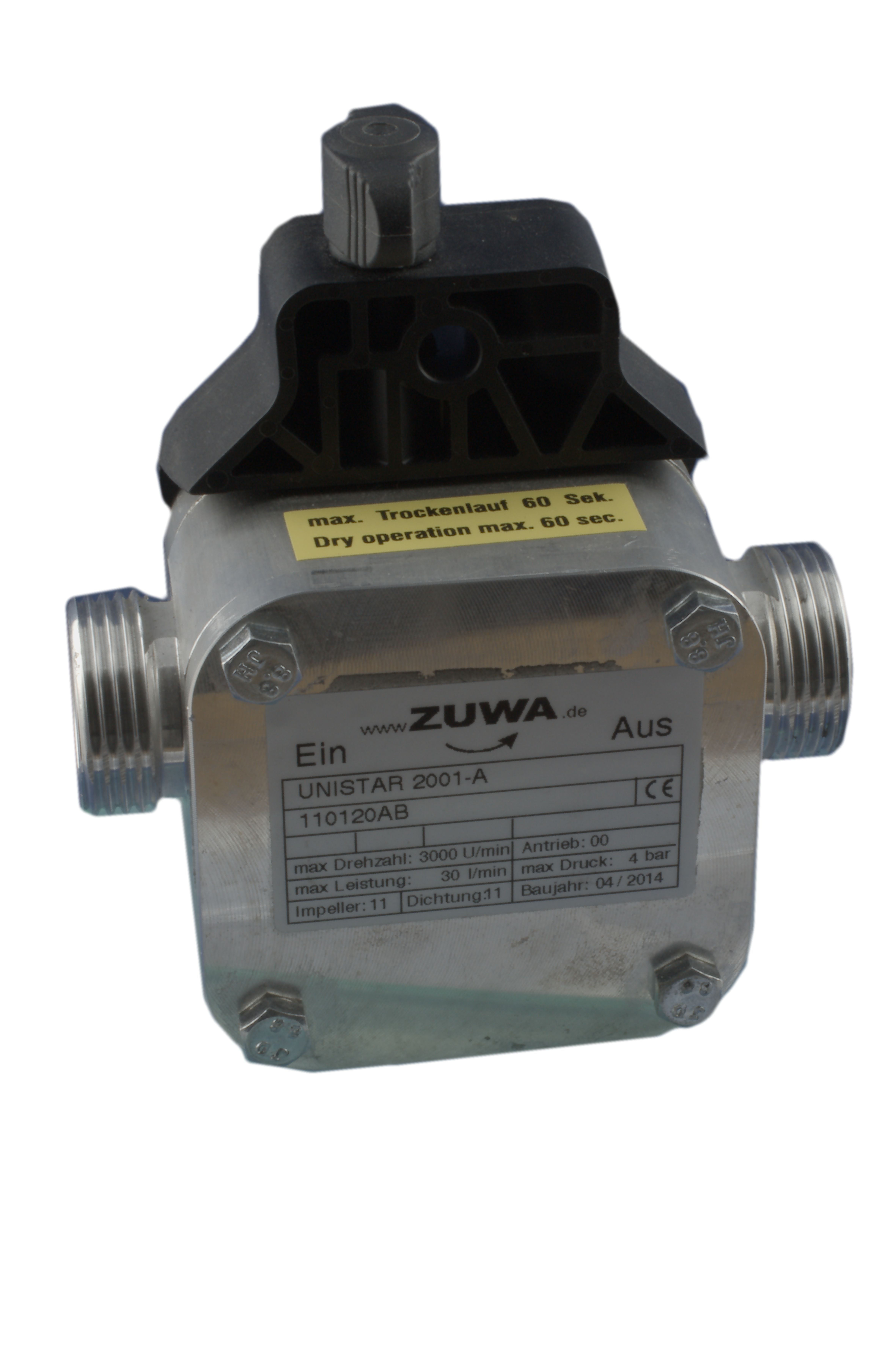 ZUWA UNISTAR 2001-A Impellerpumpe m. Adapter f. Bohrmaschine