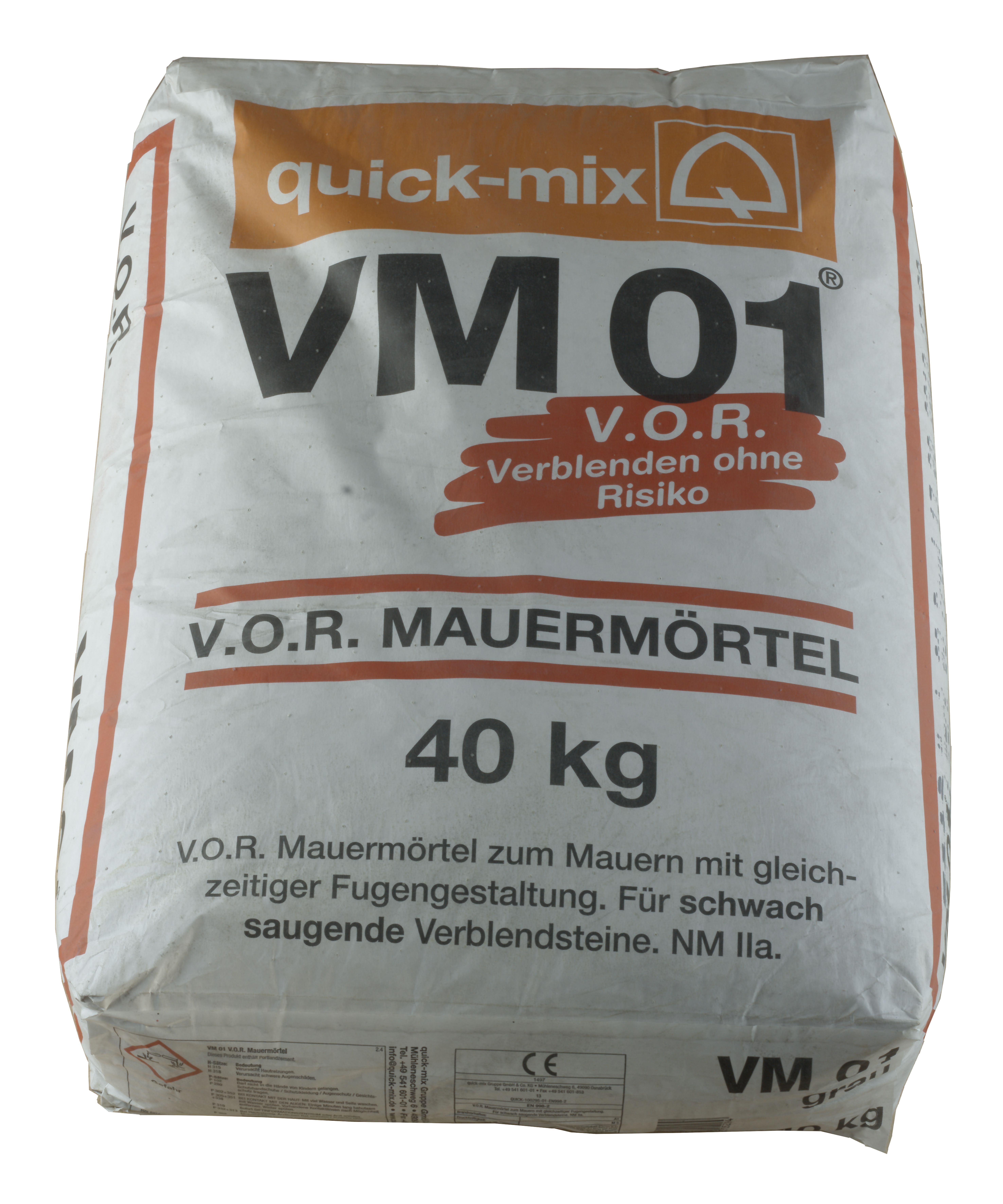 Q.M. VM 01 Vormauermörtel grau lose in kg