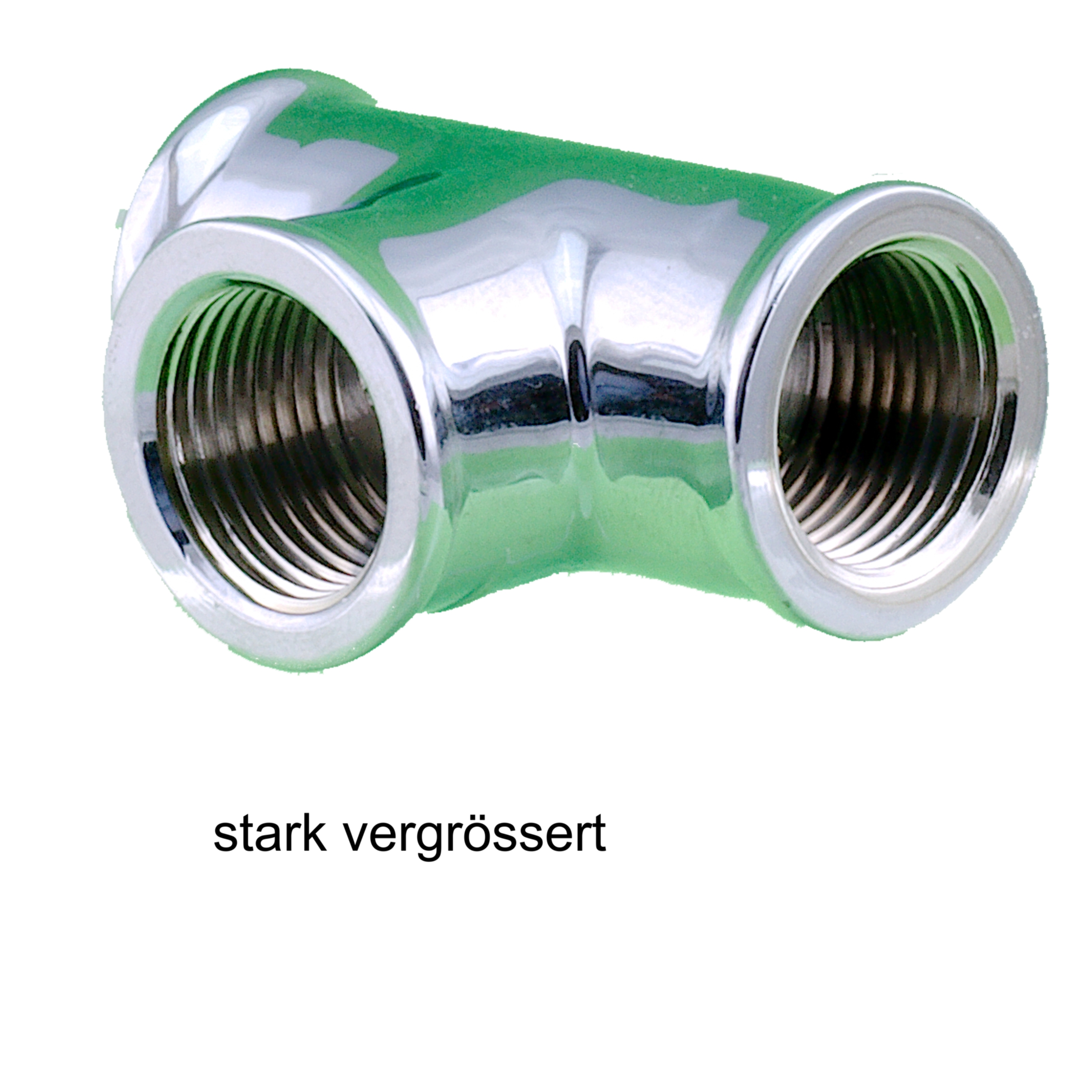 Messing T-Stück verchromt 3/8" Nr. 1622