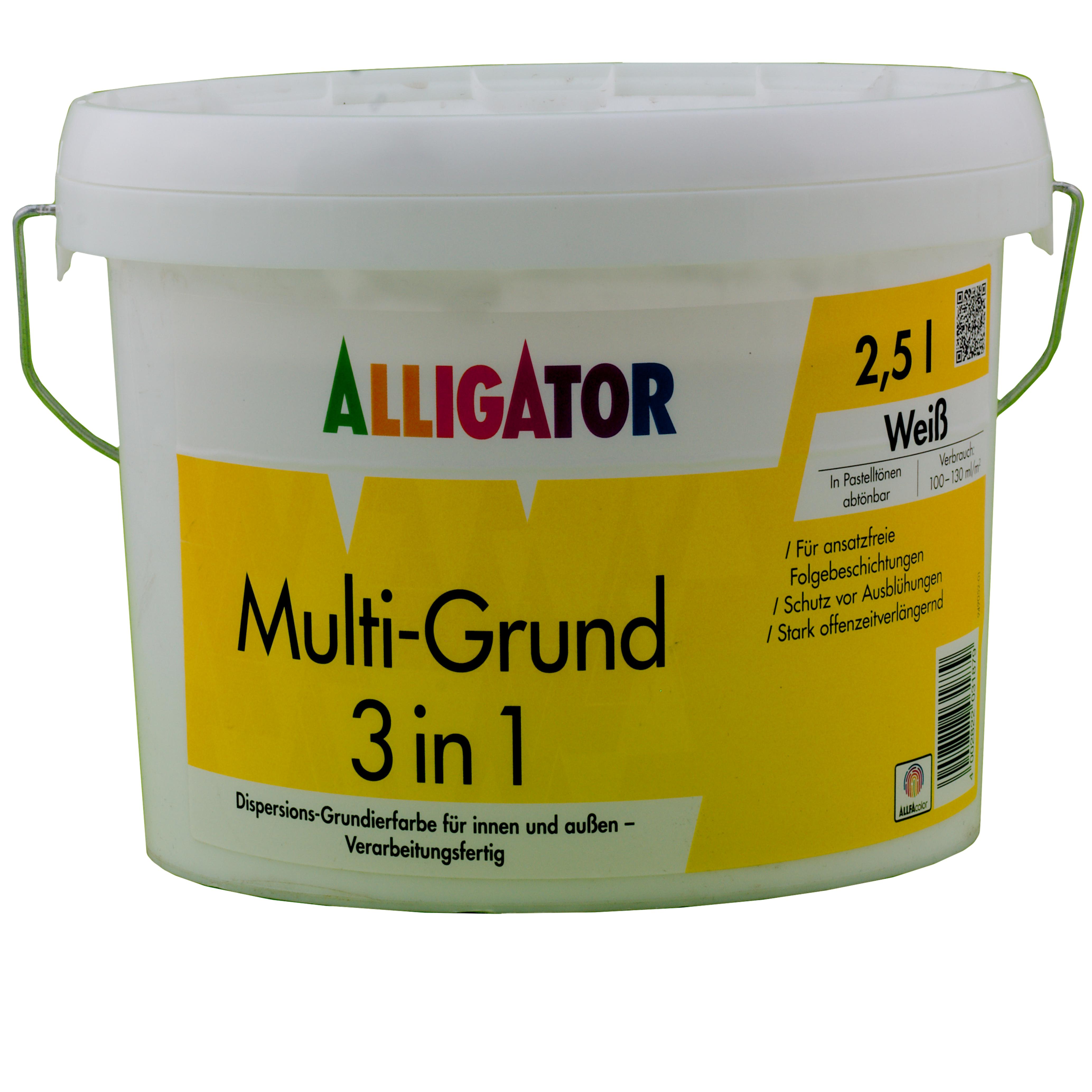 Alligator Multi-Grund 3 in 1 LEF weiß  2,5 ltr. 